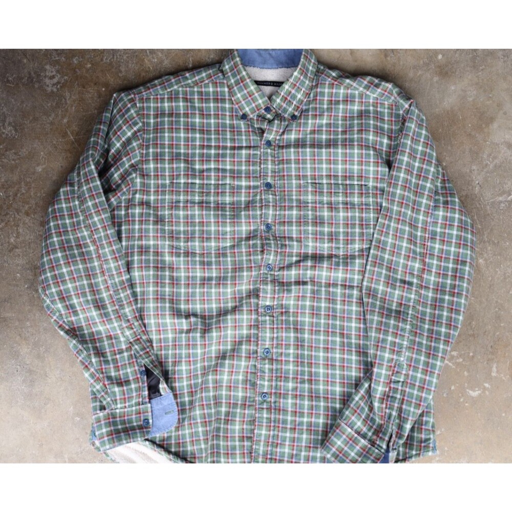 Hammer Made Limited Edition Sherpa Lined Shirt Jacket Mens XL Plaid Shacket FW21